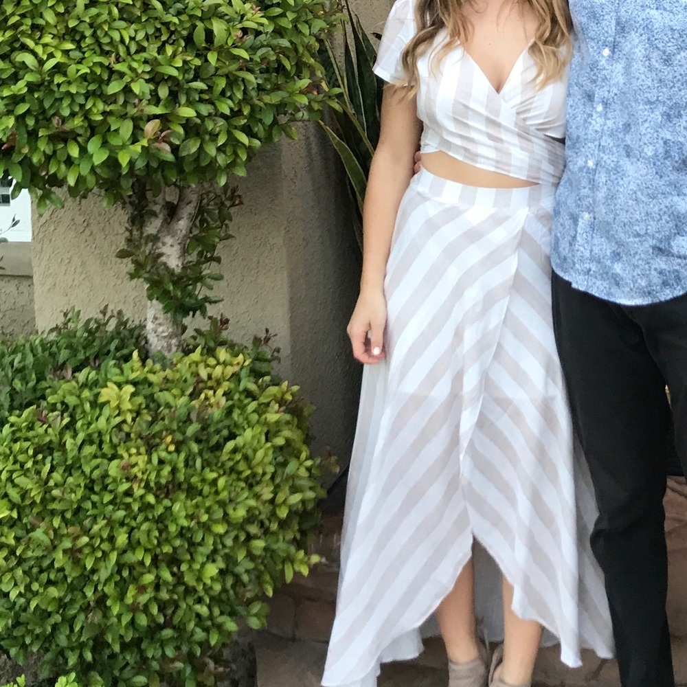 Striped cotton candy la set